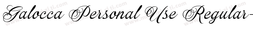 Galocca Personal Use Regular字体转换
